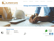 Tablet Screenshot of lincusenergy.com